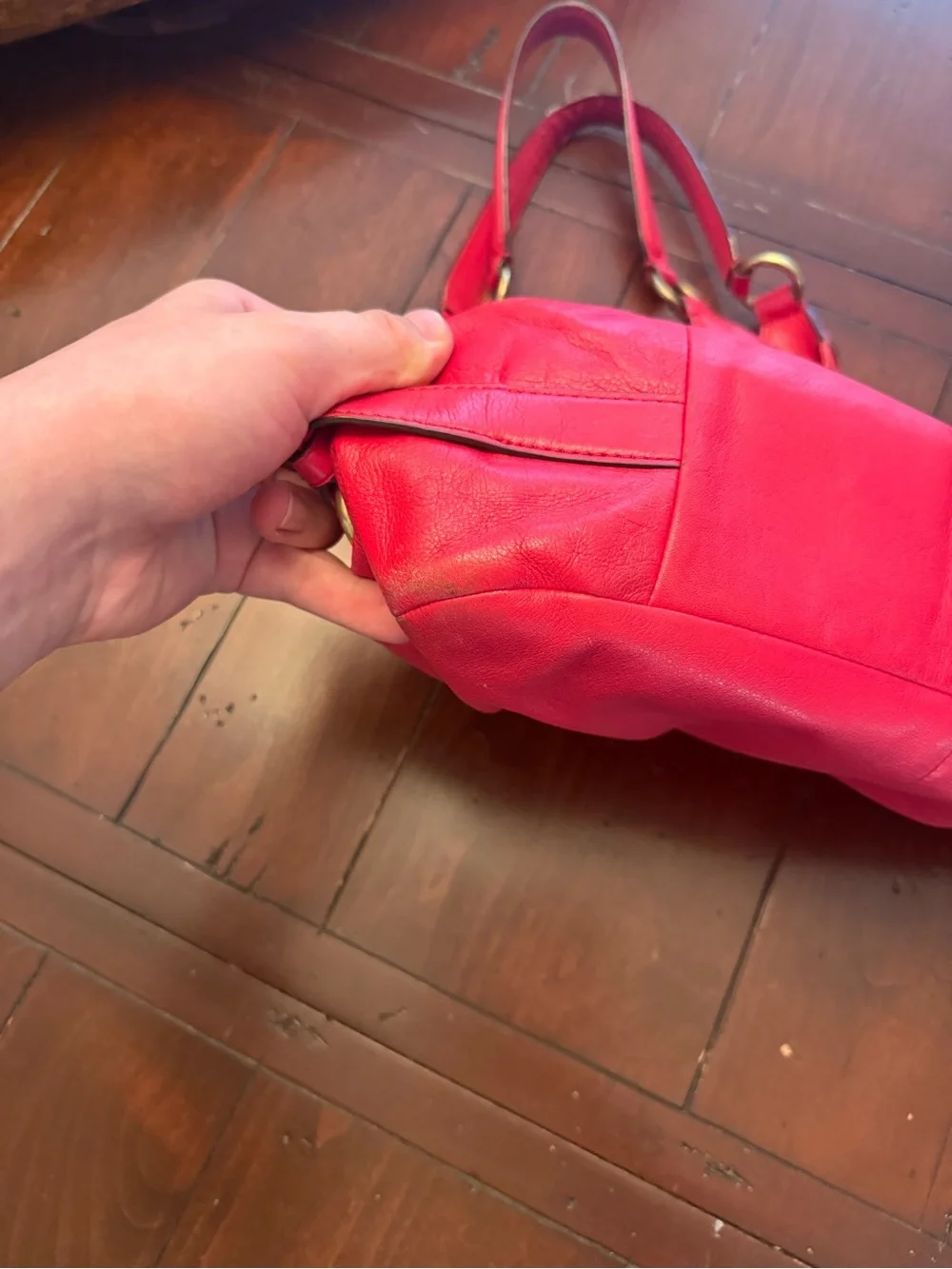 Coach Y2K/Hobo Madison Shoulder Bag Red USED